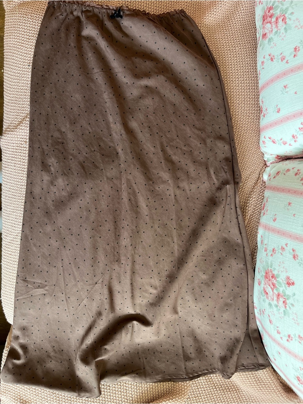 Altar'd State Rust Brown Polka Dot Skirt